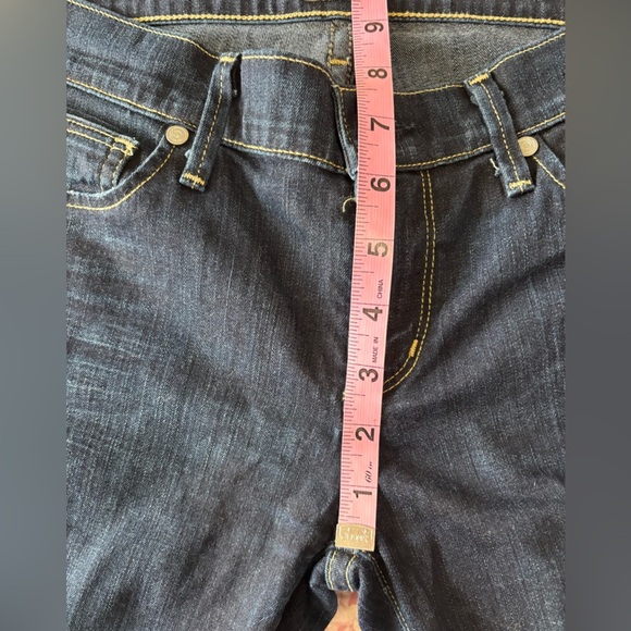 Citizens Of Humanity Ava Jeans Womens 27 Low Rise Straight Leg Dark Blue Wash - Picture 12 of 13